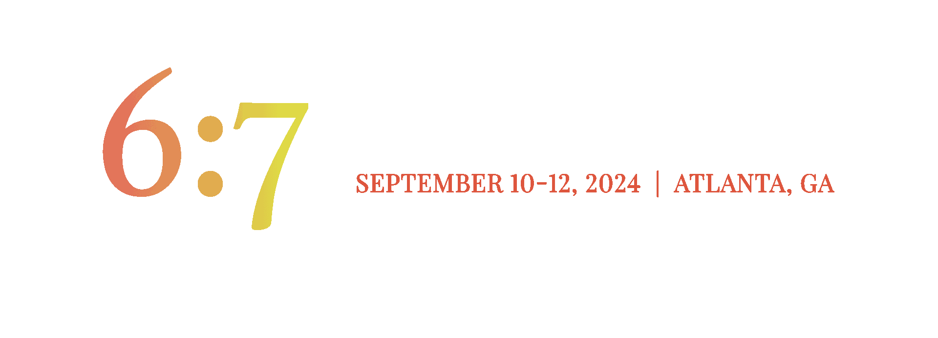 Text logo of the 6:7 Event