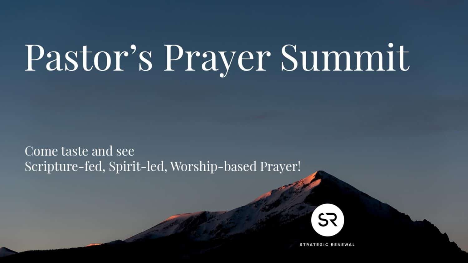 Mountain peak at sunset