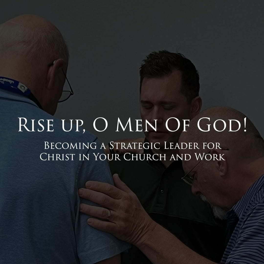 three men praying together