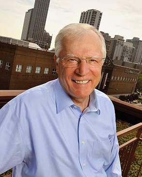 Erwin on roof of building in Chicago