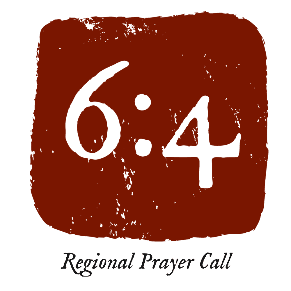6:4 block logo with Regional Prayer Call written beneath